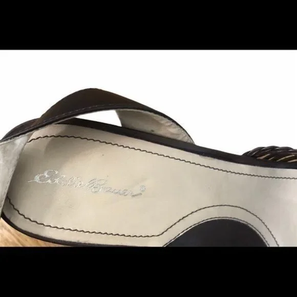 Eddie Bauer Espadrille Heel Sandel Size 8 1/2 - Picture 3 of 4